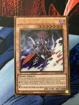 Gorz the Emissary of Darkness PGL2-EN081 Premium Gold 1st Edition NM  - Image 1 of 4