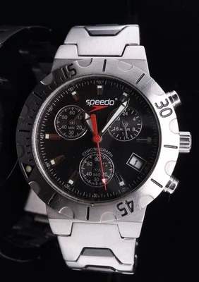 Auth. Speedo Steel 33mm Chronograph Wristwatch SK7PSL02 $1 N/R - Image 1 of 4