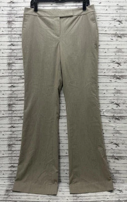 White House Black Market Dress Pants Women's 10 L Beige Cream Gray Flare Leg - Image 1 of 4