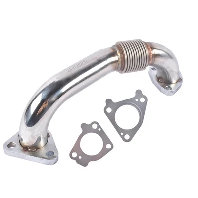 Left Driver Side Up Pipe for GMC Sierra Chevy Silverado Duramax 6.6L 2001-2016 - Image 1 of 4
