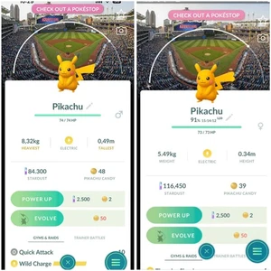 ✨Shiny Pikachu ✨ MLB Cleveland Guardians Baseball Stadium Background✨ - P T C - Picture 1 of 1