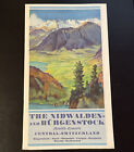 Swiss/Switzerland Alps 1920s Travel Photo Brochure Nidwalden-Bürgenstock Resorts