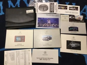 2000 MERCEDES S Class S430 S500 S55 S600 OWNERS MANUAL SET + BENZ CASE + COMAND - Picture 1 of 5