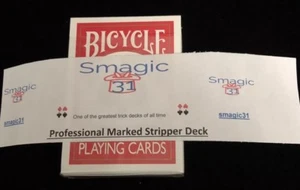 Professional MARKED Red Bicycle Stripper deck! - Picture 1 of 3