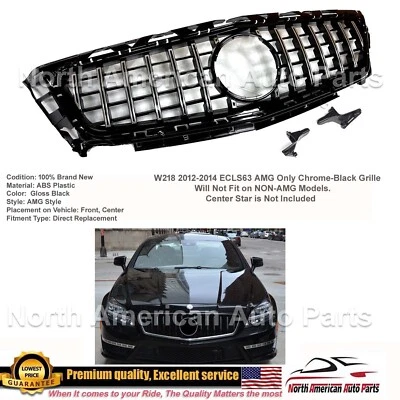 CLS63 AMG Only GT GTR Grille Black-Chrome 2012 2013 2014 Panamericana New Style - Image 1 of 4