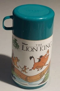 Vintage 90s Disney Thermos The Lion King 6.75" Simba Timon Pumba by Aladdin - Picture 1 of 8