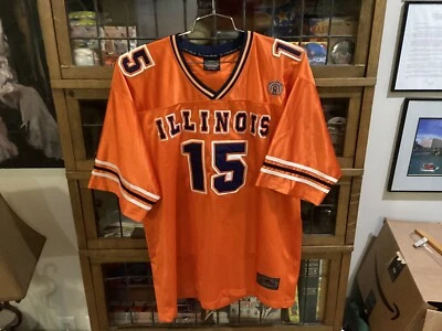 Camiseta de Colección Años 90 Illinois Fighting Illini #15 Playmaker Naranja Cosida Talla XL - Genial Foto 1 de 4