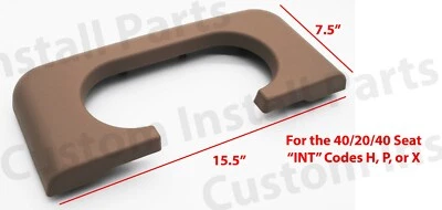 Center Console Cup Holder Replaces Pad Medium Parchment Fits Ford F250 350 450  - Изображение 1 из 4