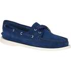 Women's SPERRY A/O  Satin Lace Navy Blue Nubuck 2-Eye Boat Shoes NEW