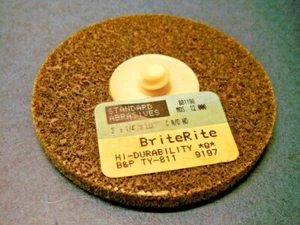 Standard Abrasive 881198 BriteRite S/C Fine 3" x 1/4" x LCKT C A/O HD Wheel Disc - Picture 1 of 3
