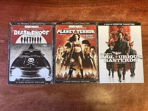 Death Proof/ Planet Terror/Inglourious Basterds Sealed DVD lot Quentin Tarantio - Imagen 1 de 11