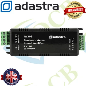 Adastra Bluetooth 4.0 Compact Digital In Wall Stereo Audio Amplifier 2 x 15W - Picture 1 of 1