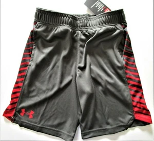 Under Armour Heat Gear Jungen Shorts mit Seiteneinsatz Streifen Jugend 6 & 7 - Neu mit Etikett   - Bild 1 von 27