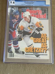 Mario Lemieux Sports illustrated 1989 Mario Lemieux RC CGC 9.4 Pop 1 (Sub) - Picture 1 of 4