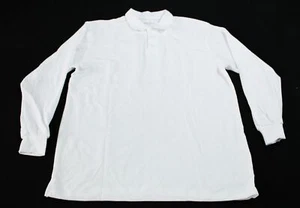 Galaxy By Harvic Men's L/S Crew Neck Basic Henley T-Shirt EJ2 White Size XL NWT  - Picture 1 of 3