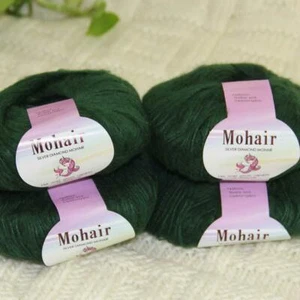 Sale New 4BallsX25g Luxury Soft Mohair Lace Wrap Shawl Hand Knit Crochet Yarn 33 - Picture 1 of 7