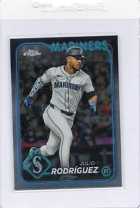 2024 Topps Chrome Julio Rodriguez Lids Mitchell & Ness Variation SP #49 - Picture 1 of 2