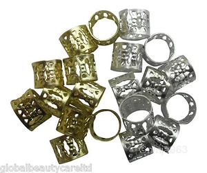 20 x Dreadlock Hair Beads,Dread,Braids,Locs,Metal Cuffs,Rasta Wrap. - Picture 1 of 7