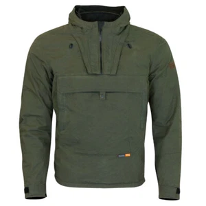 MERLIN OUTLAW D3O EXPLORER SMOCK GREEN WATERPROOF MOTORCYCLE LIGHTWEIGHT JACKET - Picture 1 of 3