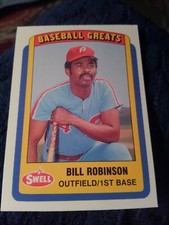 BILL ROBINSON 1990 SWELL BASEBALL GREATS #114 FREE SHIPPING