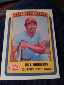 BILL ROBINSON 1990 SWELL BASEBALL GREATS #114 FREE SHIPPING
