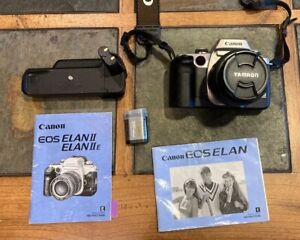 New ListingCanon Eos Elan Iie 35mm Camera, External Battery Pack, & Tamron Af 28-80mm Lens
