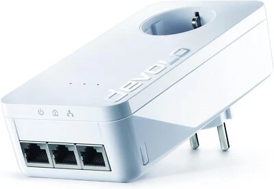 Devolo dLAN 650 triple+ Powerline Steckdosen Adapter - 600 Mbps, 3 LAN-Ports - Bild 1 von 2