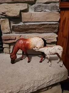 Breyer Leopard Appaloosa Suckling Mare And Foal Traditional - Picture 1 of 12