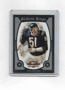 2009 Donruss Thread Dick Butkus (Bären) Gridiron Kings BLAU GERAHMT (#48/50) - Bild 1 von 2