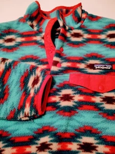 Vintage Patagonia Synchiilla 1/4 Snap Mock Neck 100% Polyester (S) FLEECE Jacke - Bild 1 von 5