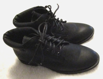 Diba London Portia Black Faux Leather Lace-Up Ankle Boots - Size 7 M - Image 1 of 4