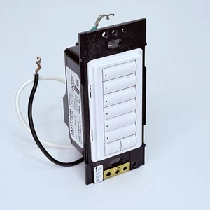 Lutron RRD-W6BRL-WH Radio Ra2 RadioRA RA 6 pulsanti tastiera - bianco - Foto 1 di 3