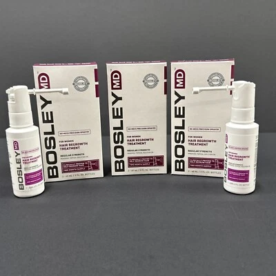 (3-pack)Bosley 2% Spray Hair Regrowth Treatment for Women - **READ DESCRIPTION** - Image 1 of 4