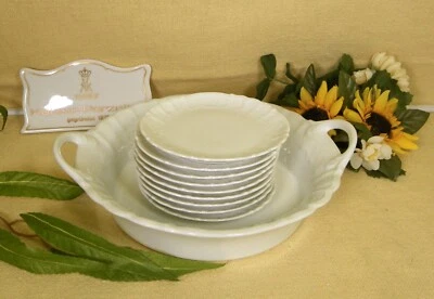 Kaiser Porzellan - Gebäckschale mit Handhaben u. Knabbereitellerchen - Bild 1 von 3