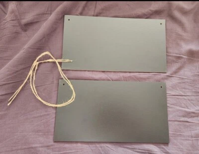 2 Pack Slate Hanging Chalkboard Sign - Black   - Image 1 of 4