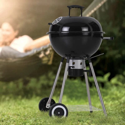 CAPTIVA DESIGNS NEW Charcoal BBQ 18-Inch Portable Kettle Charcoal Grill Outdoor BBQ Grill
