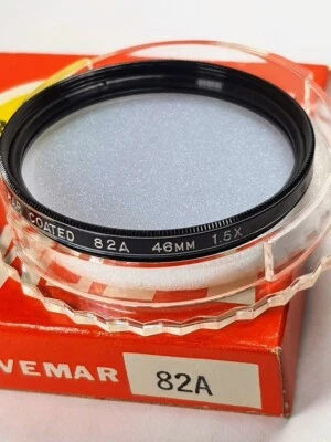 46mm 82A 82-A 82 A Blue Glass Light Balancing Lens Filter 46 mm 4682A E-46 Japan - Image 1 of 4