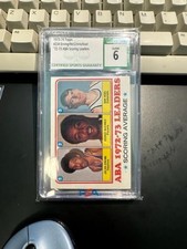 1973-74 Topps #234 Julius Erving/George McGinnis/Issel ABA LEADERS CSG 6