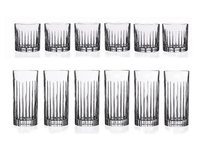 NUEVO JUEGO DE 6 VASOS RCR ESTILO ATEMPORAL AGUA CRISTALINA, HIGHBALL, WHISKY-DE ITALIA Foto 1 de 2