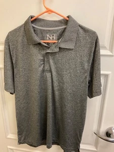 North Hudson Performance Herren Gr. M Kurzarm Kragen grau Golfshirt Freizeit - Bild 1 von 8