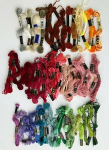 Embroidery Floss/Tread 100% Cotton + Embroidery Rings Hoop 5.6" x 10" Lot of 90 - Picture 1 of 8