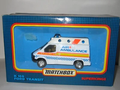 Ambulancia aérea Matchbox Superkings K-169 Ford Transit sin usar, en caja Foto 1 de 4