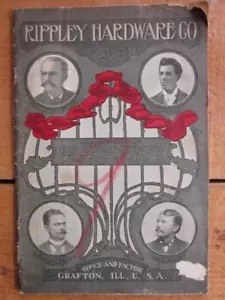 Seltener 1905 Rippley Hardware Company Store Katalog Grafton Illinois Jersey County - Bild 1 von 10