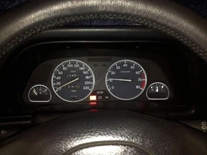For Peugeot 306 93-96 Polished aluminum rings for the instrument cluster dash - Picture 1 of 2