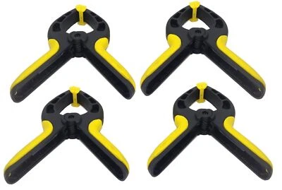 4 Pieces 6" Nylon Spring Clamps Heavy Duty 3" Jaw Opening Holds 25lbs Multi-Use - Image 1 of 4