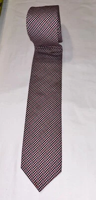 JOHN LENNON CORBATA A CUADROS AZUL ROJO 60x2,5 Foto 1 de 3