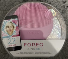 Foreo Luna Fofo Pearl Pink Facial Cleansing Brush & Smart Beauty Coach NEW £79