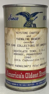 Yuengling 1980 10° BCCA Canvention etichetta di carta 12 oz. Lattina birra dritta in acciaio - Foto 1 di 6