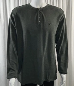 WilliamRast Long Sleeves Henley Shirt,Green, Sz: XL, 77-41 - Picture 1 of 12