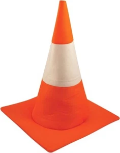TRAFFIC CONE Orange Hat Adult Road Stag Night Halloween Costume Fancy Dress Fun - Picture 1 of 6